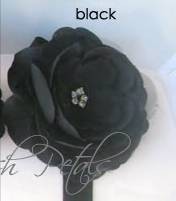 Black Rhienstone Flower on Cheetah